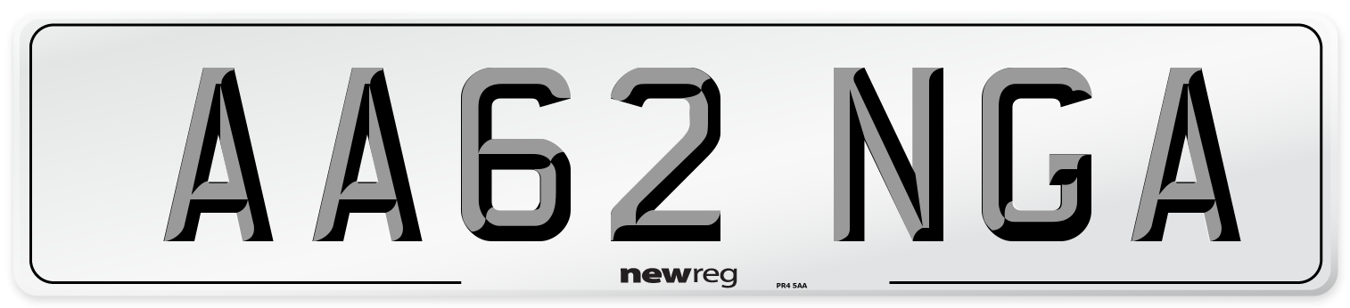 AA62 NGA Number Plate from New Reg